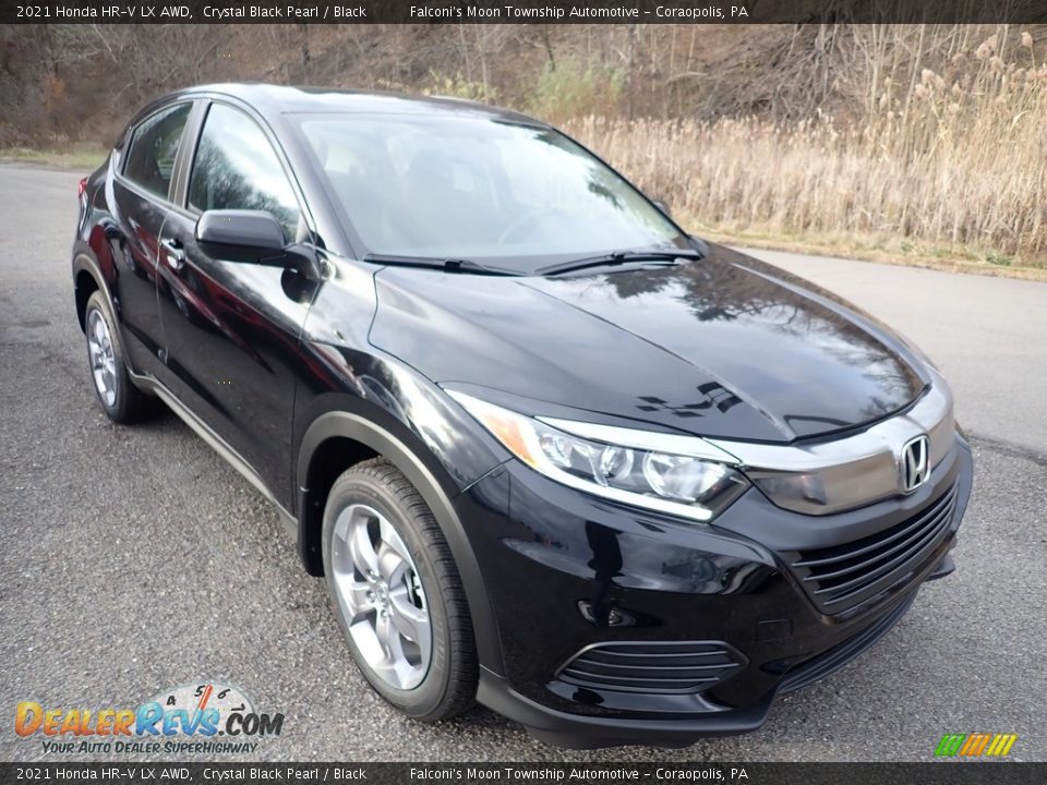 2021 Honda HR-V LX AWD Crystal Black Pearl / Black Photo #7