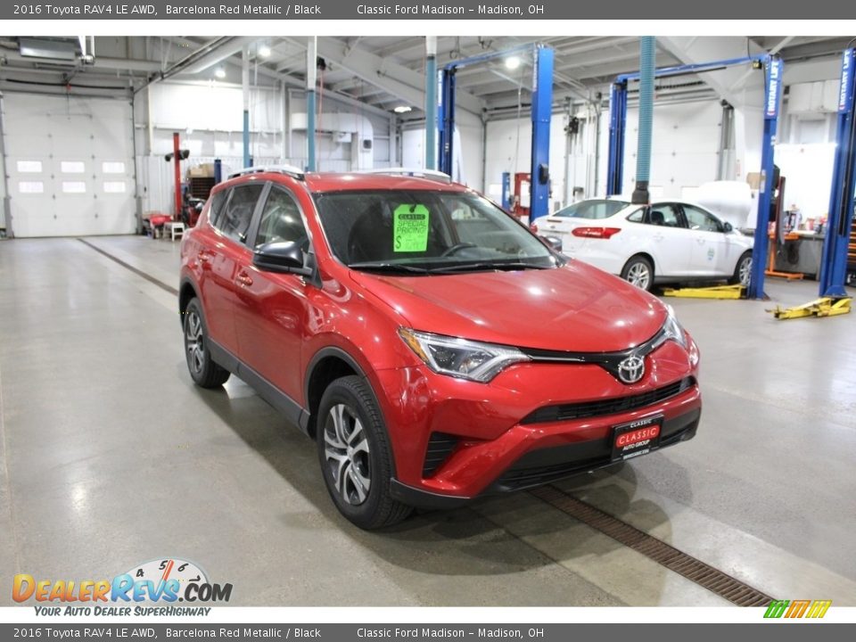 2016 Toyota RAV4 LE AWD Barcelona Red Metallic / Black Photo #3