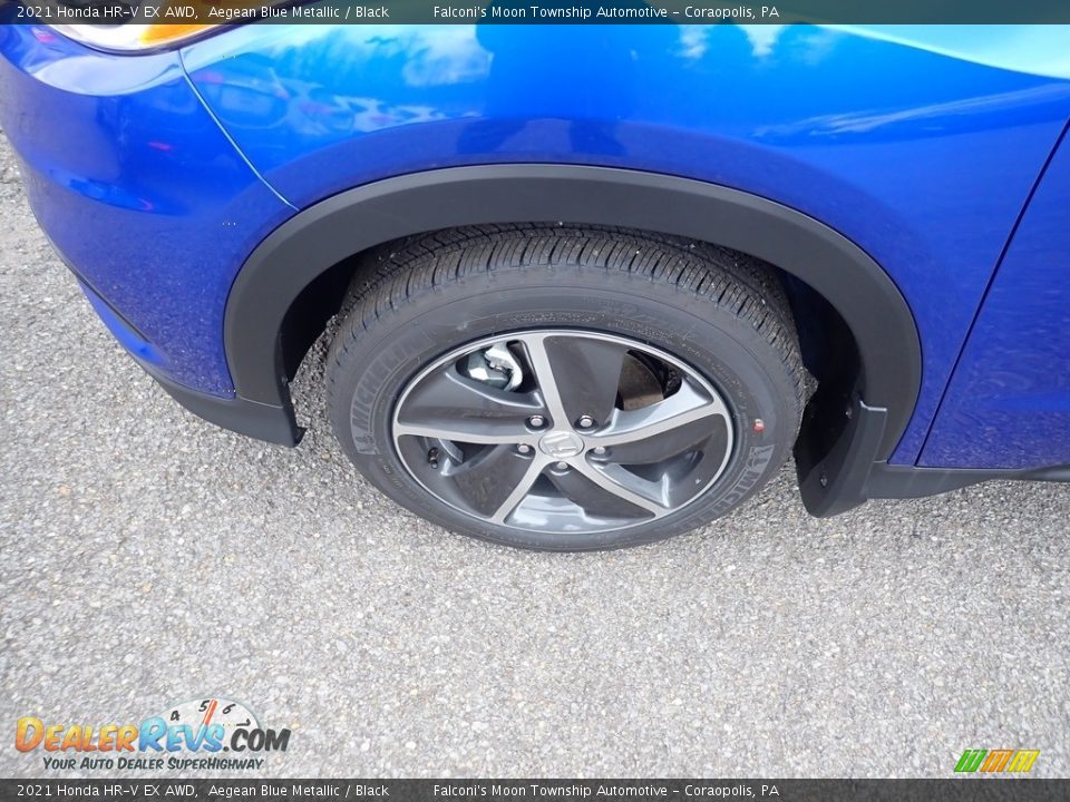 2021 Honda HR-V EX AWD Aegean Blue Metallic / Black Photo #2