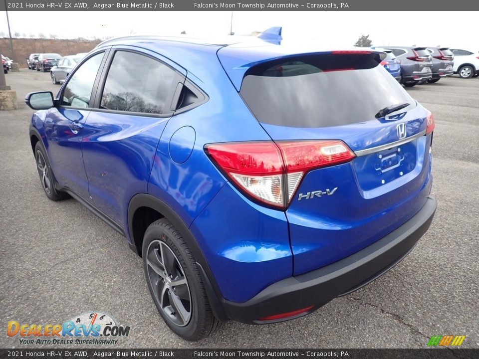 2021 Honda HR-V EX AWD Aegean Blue Metallic / Black Photo #3