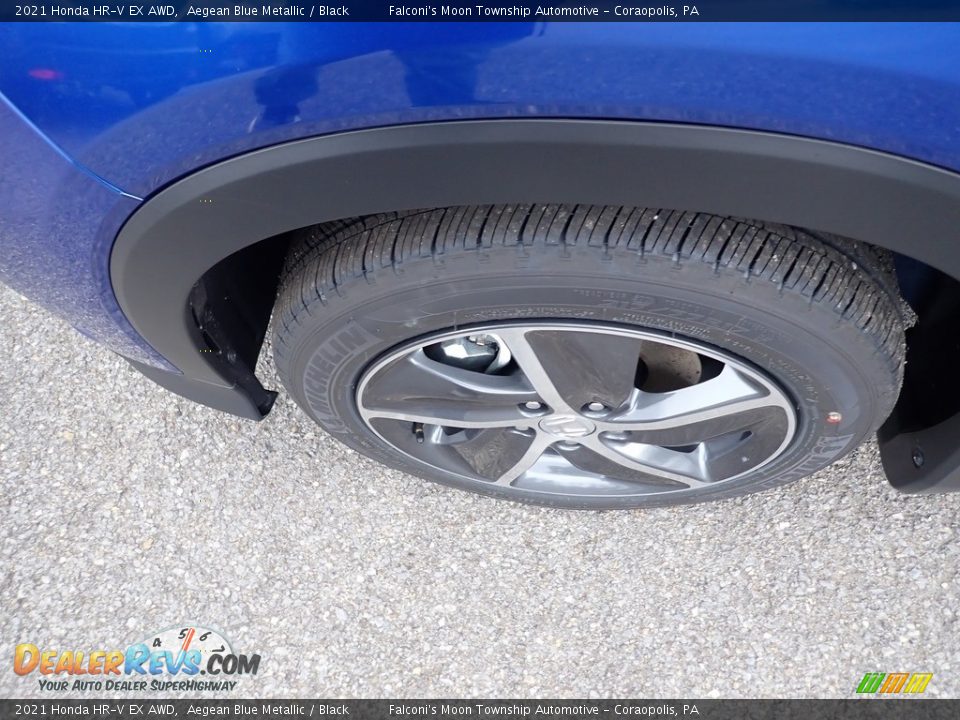 2021 Honda HR-V EX AWD Aegean Blue Metallic / Black Photo #8