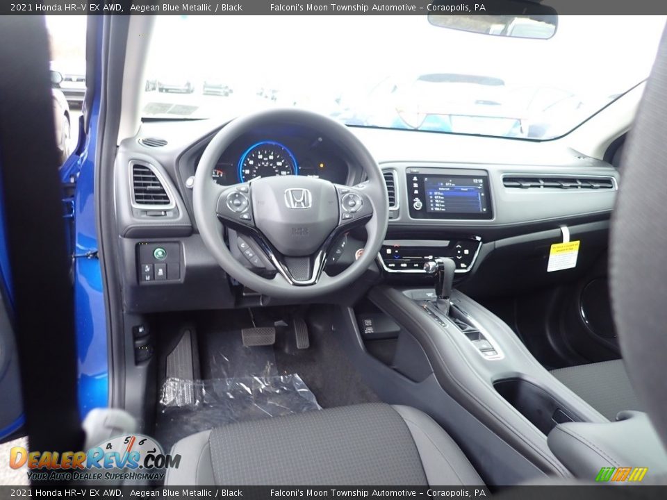 2021 Honda HR-V EX AWD Aegean Blue Metallic / Black Photo #11
