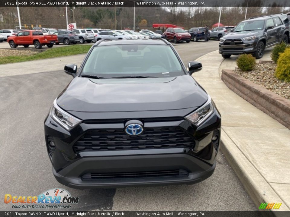 2021 Toyota RAV4 XLE AWD Hybrid Midnight Black Metallic / Black Photo #11