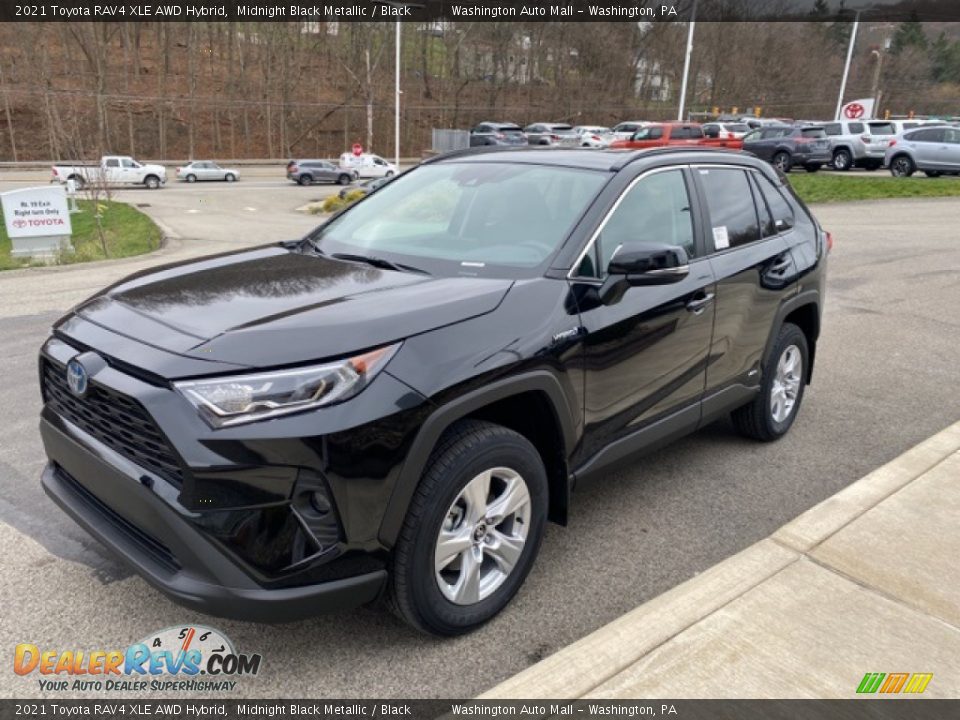 2021 Toyota RAV4 XLE AWD Hybrid Midnight Black Metallic / Black Photo #12