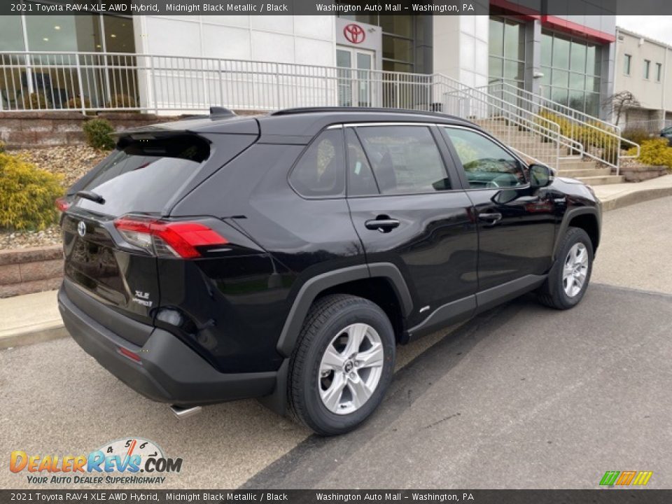 2021 Toyota RAV4 XLE AWD Hybrid Midnight Black Metallic / Black Photo #13