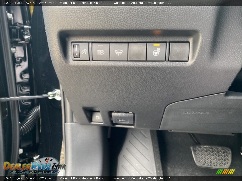 2021 Toyota RAV4 XLE AWD Hybrid Midnight Black Metallic / Black Photo #17