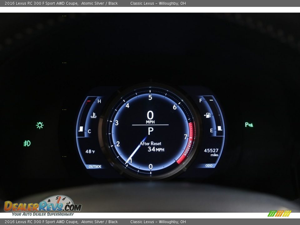 2016 Lexus RC 300 F Sport AWD Coupe Gauges Photo #10