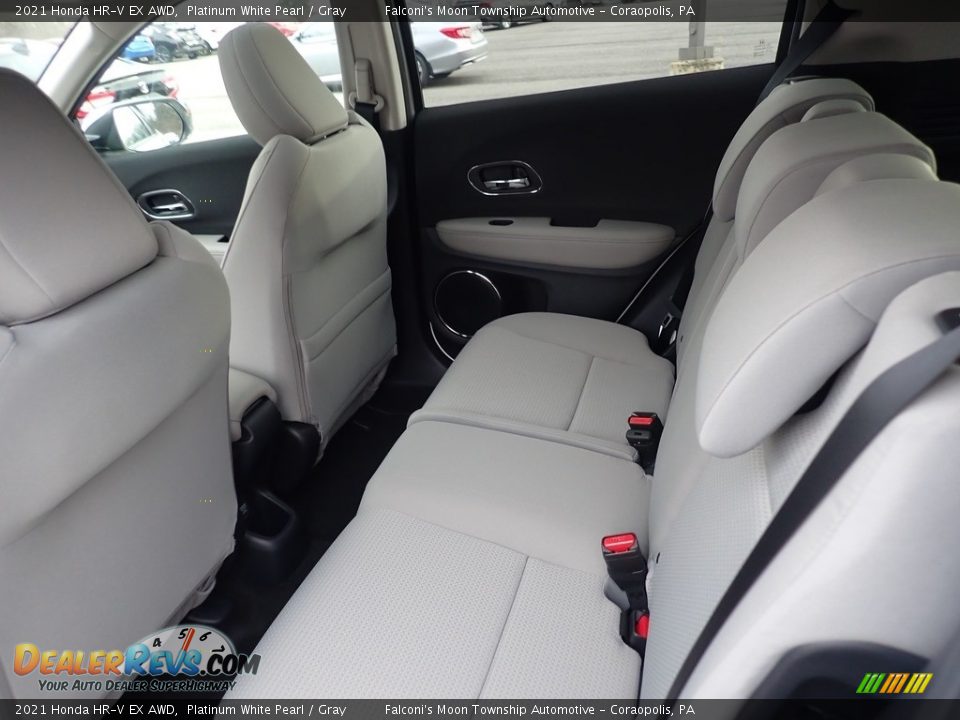 2021 Honda HR-V EX AWD Platinum White Pearl / Gray Photo #10