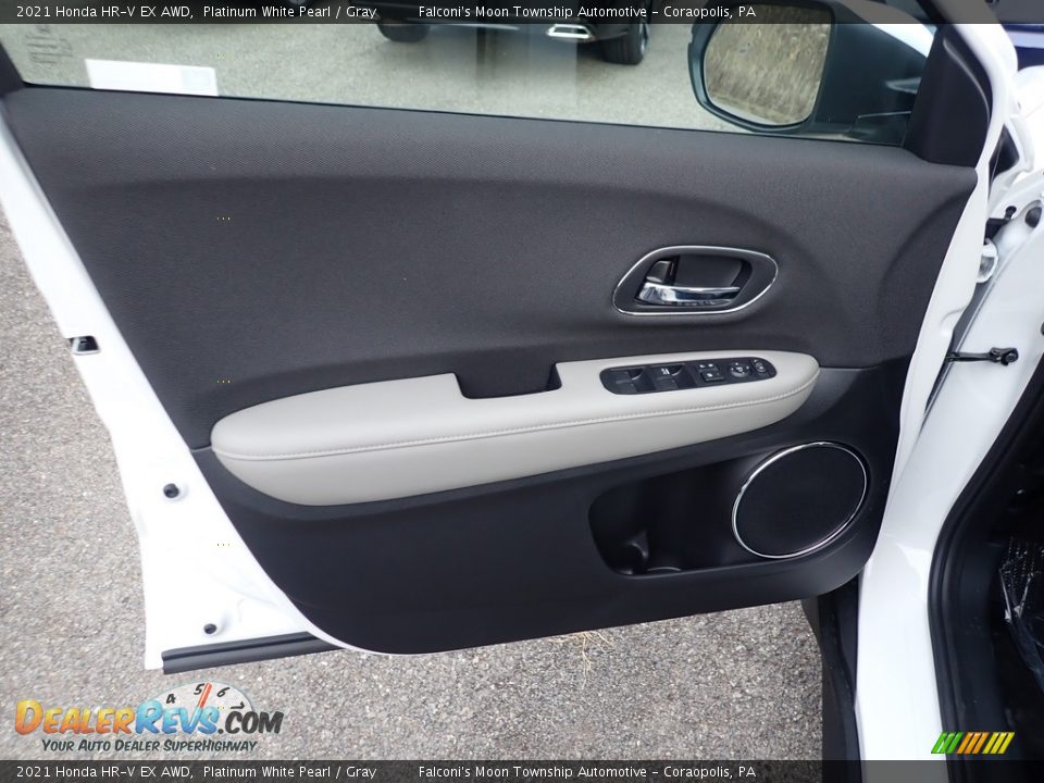 2021 Honda HR-V EX AWD Platinum White Pearl / Gray Photo #12