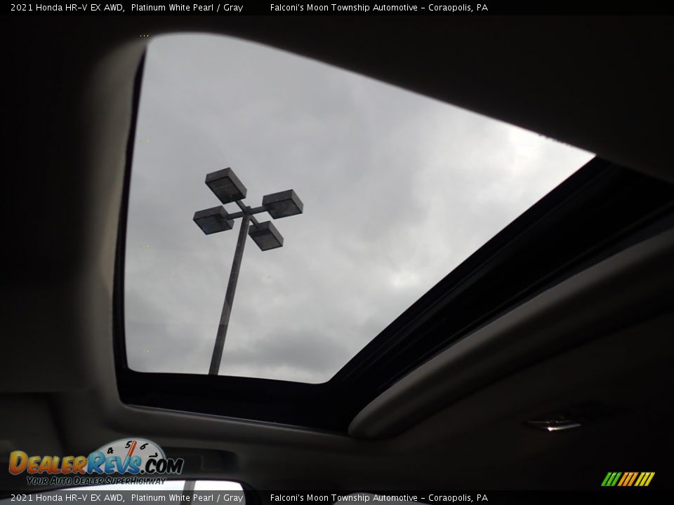 2021 Honda HR-V EX AWD Platinum White Pearl / Gray Photo #14
