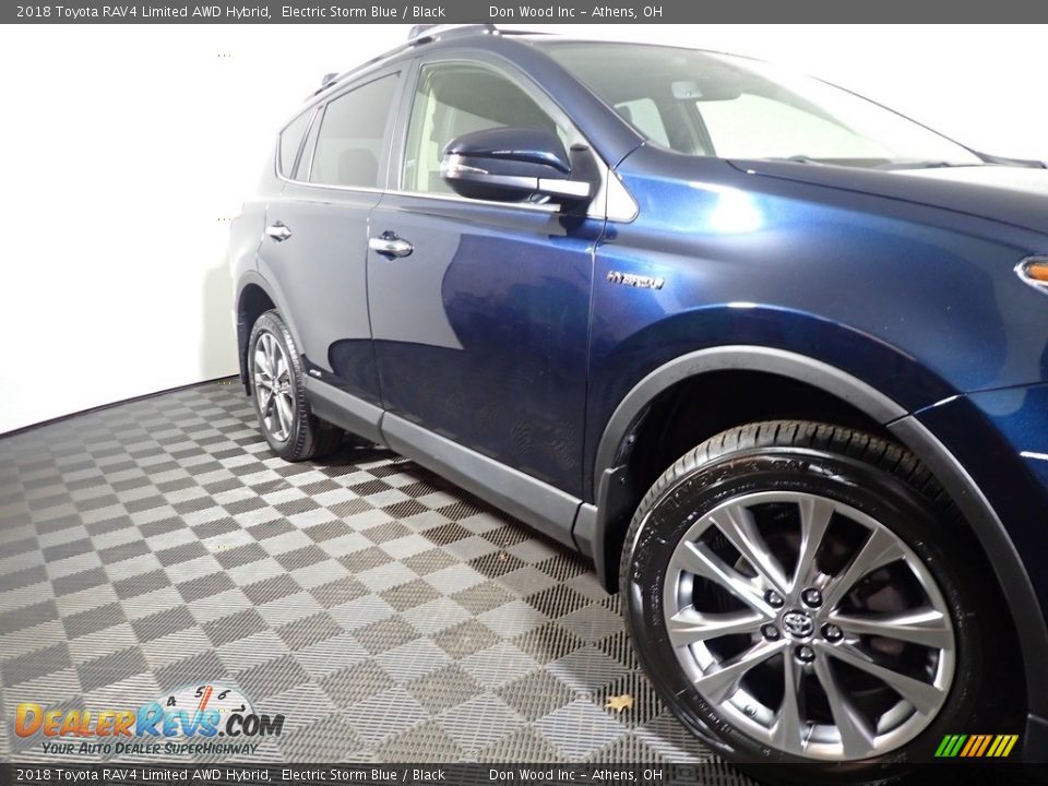 2018 Toyota RAV4 Limited AWD Hybrid Electric Storm Blue / Black Photo #3