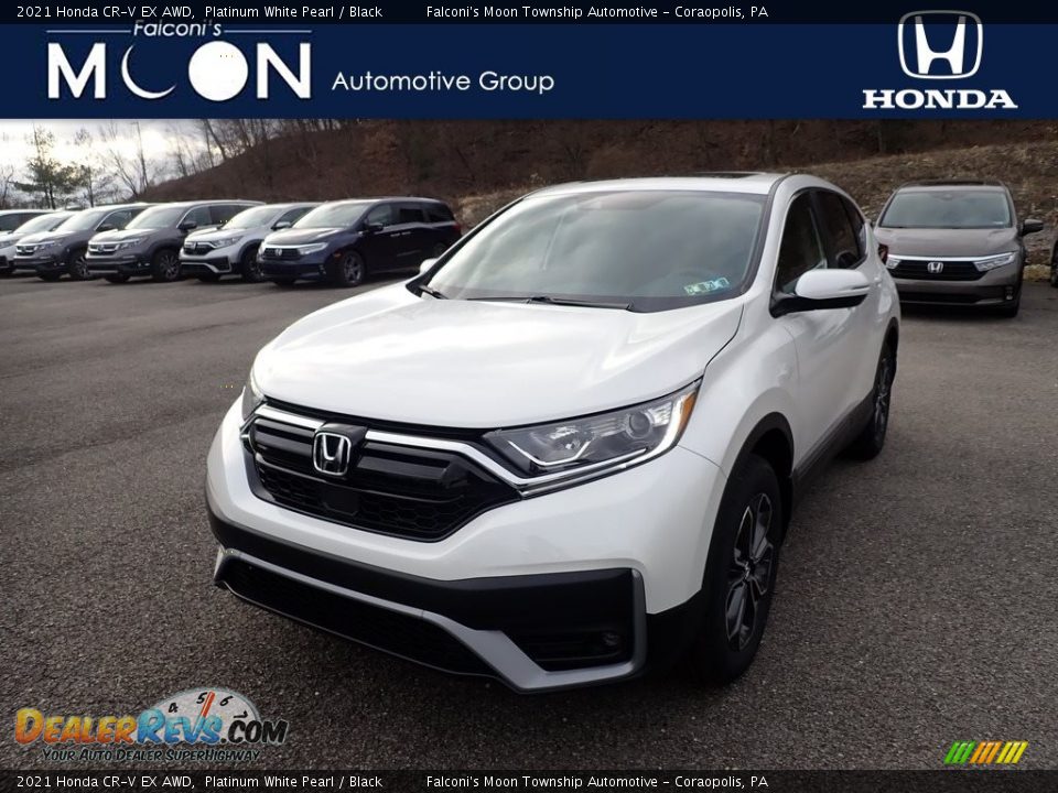 2021 Honda CR-V EX AWD Platinum White Pearl / Black Photo #1