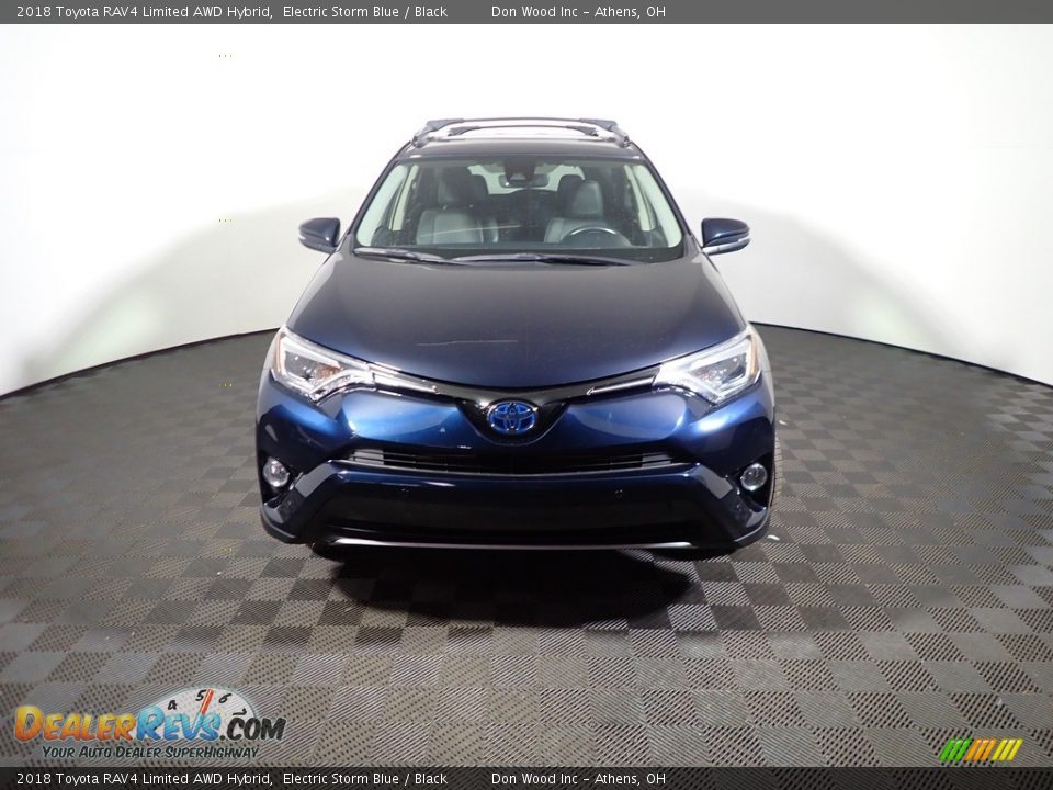 2018 Toyota RAV4 Limited AWD Hybrid Electric Storm Blue / Black Photo #4
