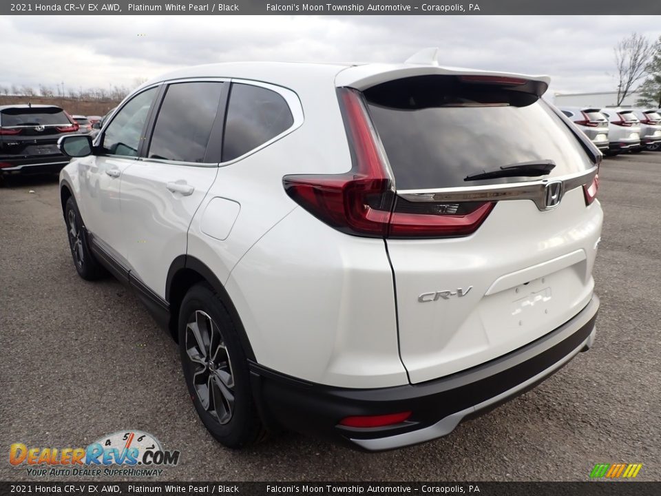 2021 Honda CR-V EX AWD Platinum White Pearl / Black Photo #3