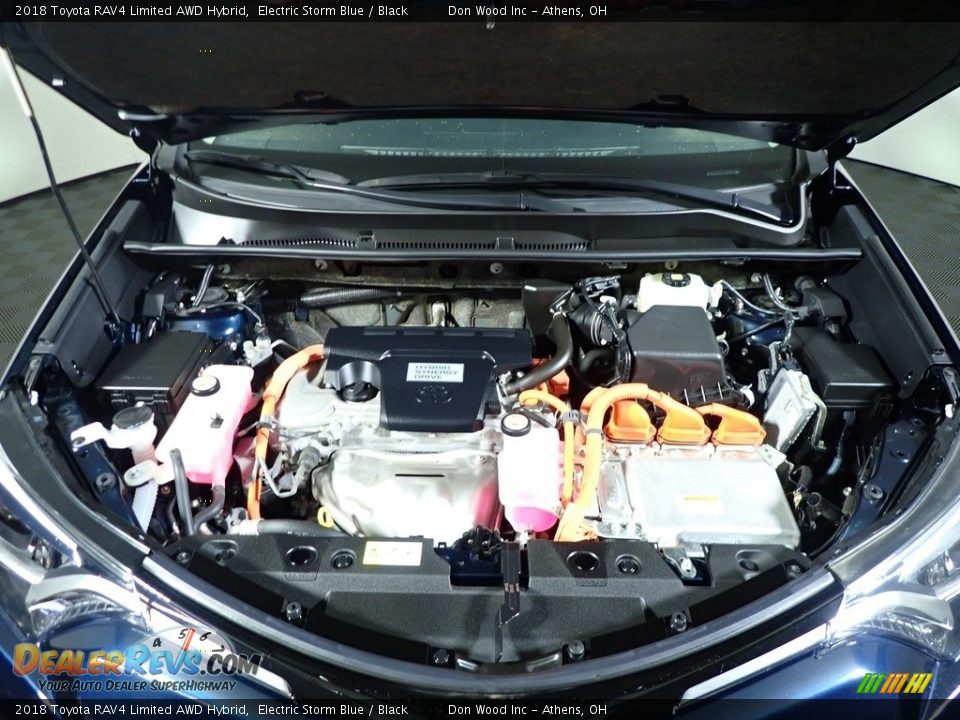 2018 Toyota RAV4 Limited AWD Hybrid Electric Storm Blue / Black Photo #6