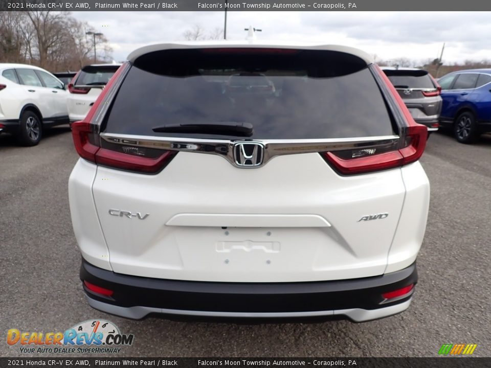 2021 Honda CR-V EX AWD Platinum White Pearl / Black Photo #4