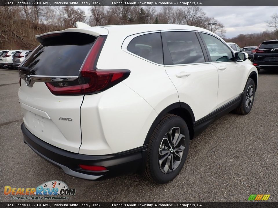 2021 Honda CR-V EX AWD Platinum White Pearl / Black Photo #5
