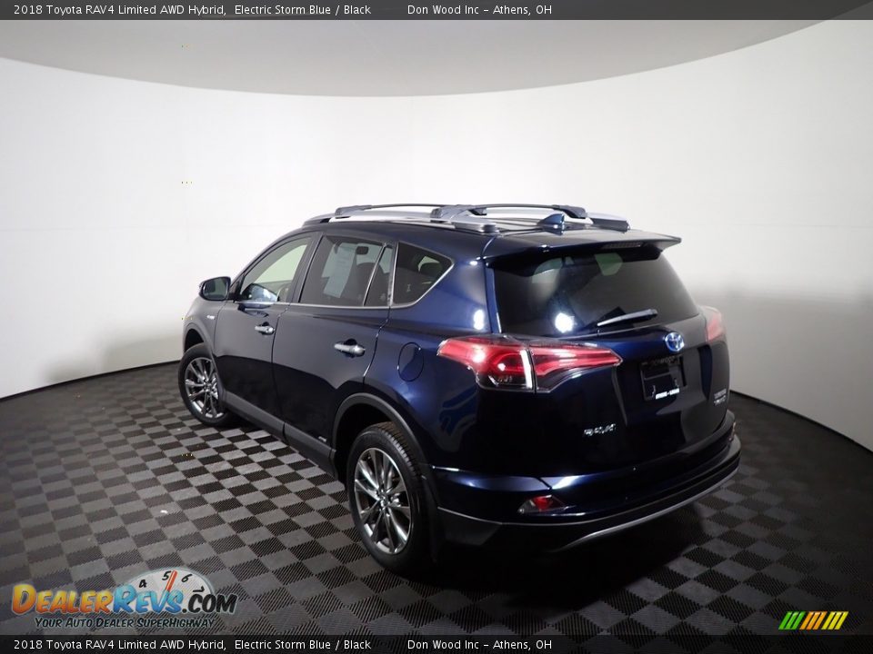 2018 Toyota RAV4 Limited AWD Hybrid Electric Storm Blue / Black Photo #10
