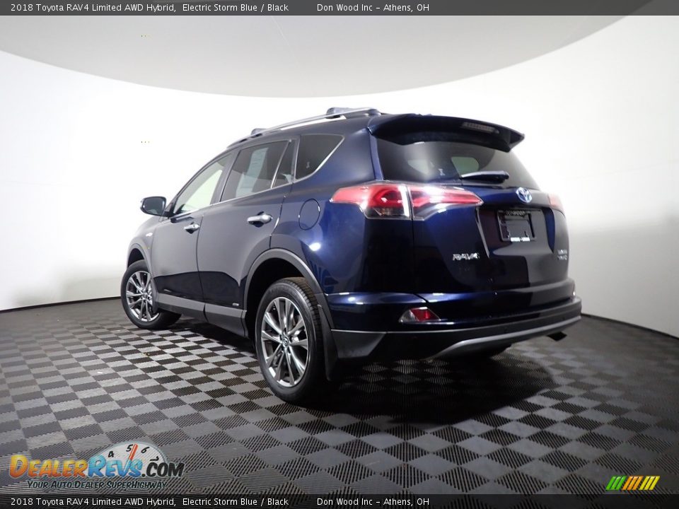 2018 Toyota RAV4 Limited AWD Hybrid Electric Storm Blue / Black Photo #11