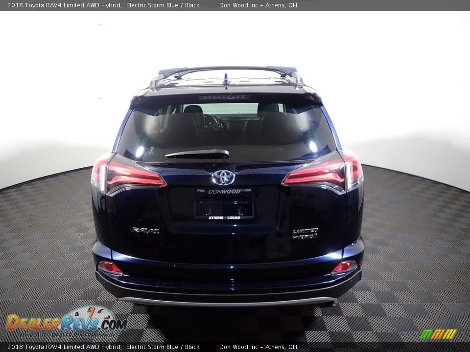 2018 Toyota RAV4 Limited AWD Hybrid Electric Storm Blue / Black Photo #12