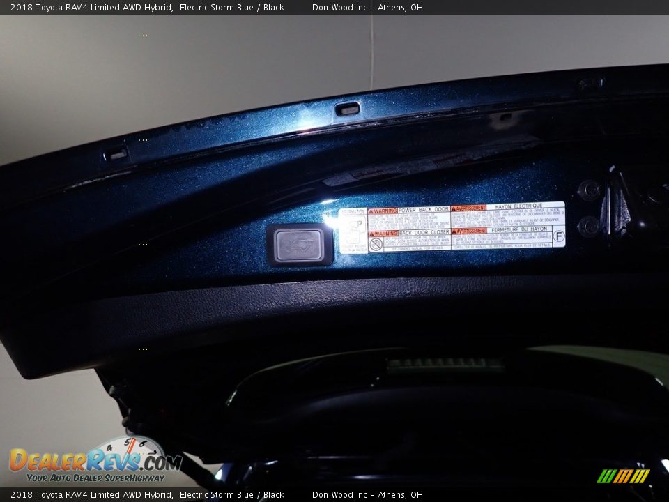 2018 Toyota RAV4 Limited AWD Hybrid Electric Storm Blue / Black Photo #14