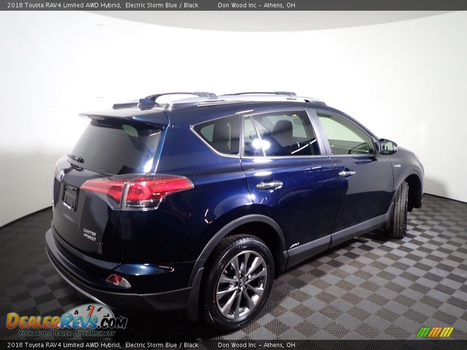2018 Toyota RAV4 Limited AWD Hybrid Electric Storm Blue / Black Photo #16