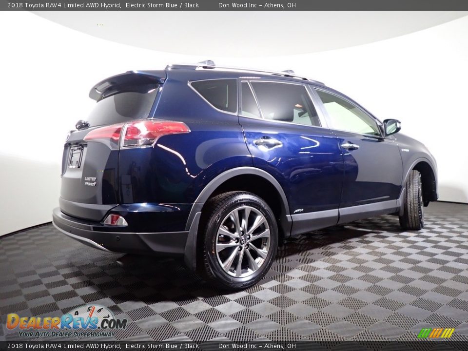 2018 Toyota RAV4 Limited AWD Hybrid Electric Storm Blue / Black Photo #17