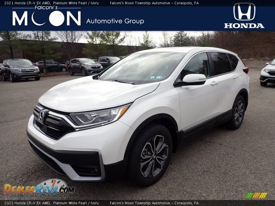 2021 Honda CR-V EX AWD Platinum White Pearl / Ivory Photo #1