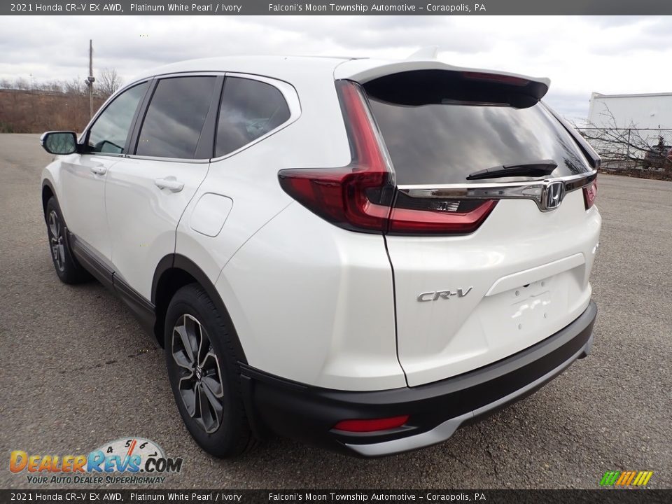 2021 Honda CR-V EX AWD Platinum White Pearl / Ivory Photo #3