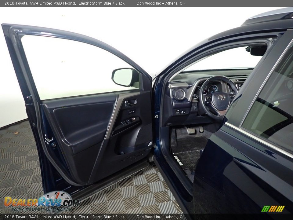 2018 Toyota RAV4 Limited AWD Hybrid Electric Storm Blue / Black Photo #21