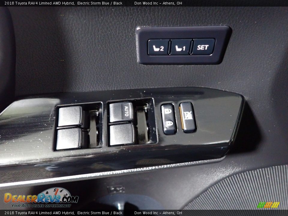 2018 Toyota RAV4 Limited AWD Hybrid Electric Storm Blue / Black Photo #22