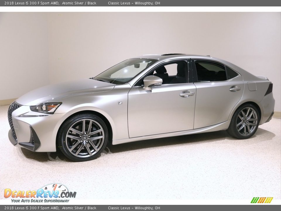 2018 Lexus IS 300 F Sport AWD Atomic Silver / Black Photo #3