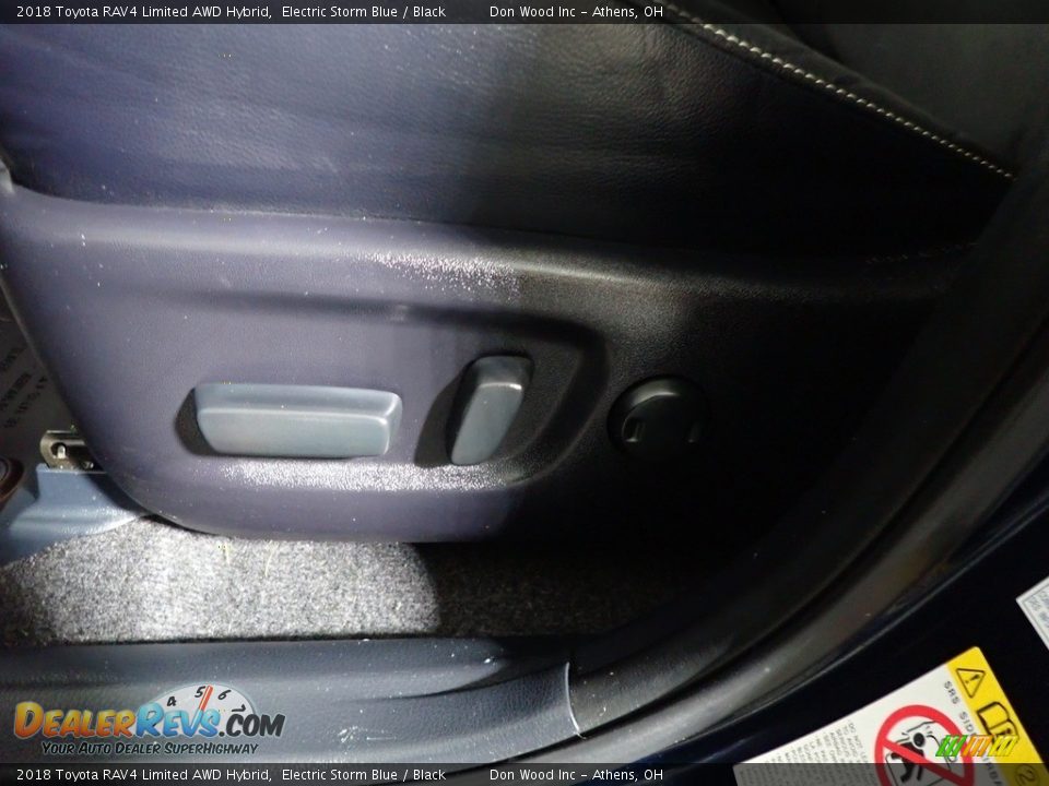 2018 Toyota RAV4 Limited AWD Hybrid Electric Storm Blue / Black Photo #24