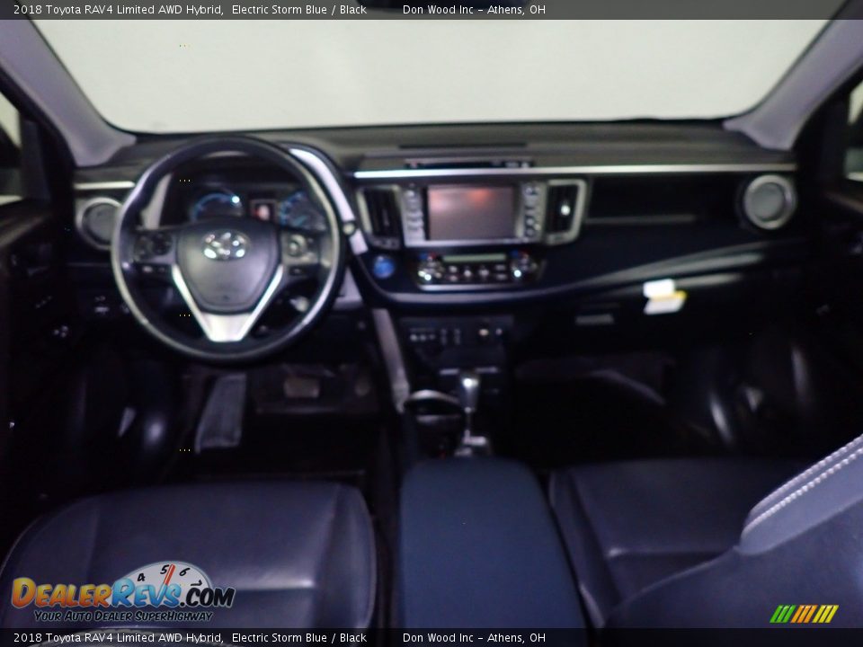 2018 Toyota RAV4 Limited AWD Hybrid Electric Storm Blue / Black Photo #25