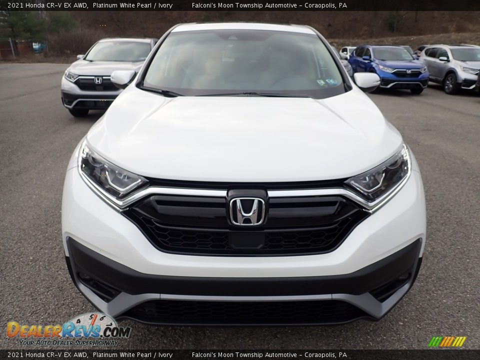 2021 Honda CR-V EX AWD Platinum White Pearl / Ivory Photo #7