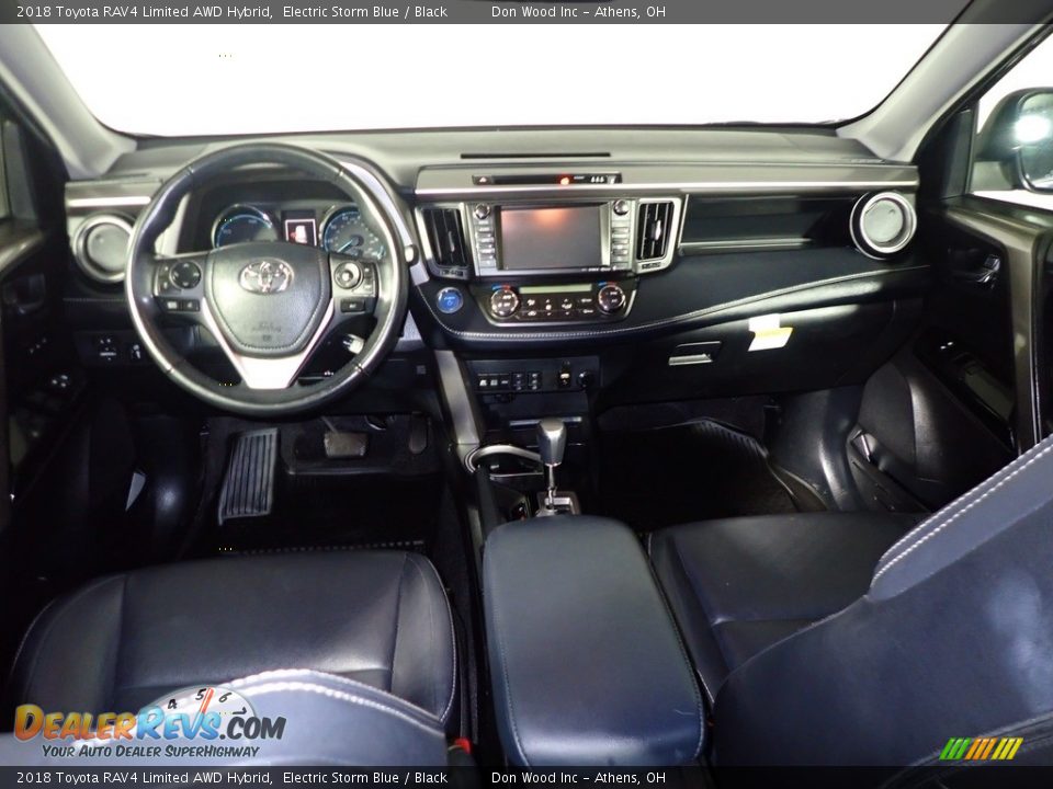 2018 Toyota RAV4 Limited AWD Hybrid Electric Storm Blue / Black Photo #26