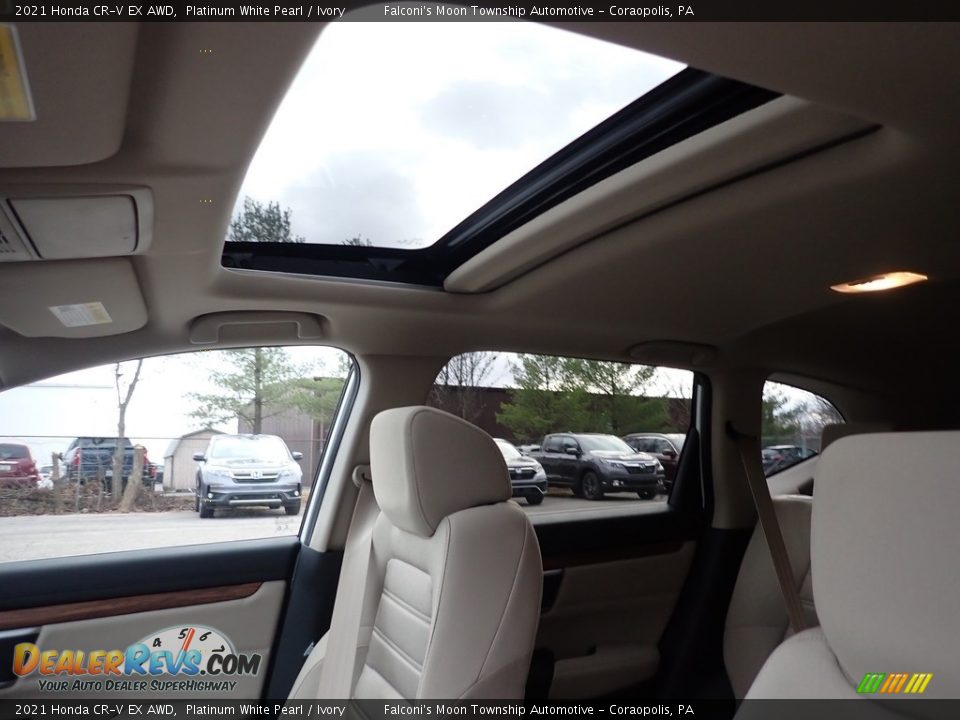 2021 Honda CR-V EX AWD Platinum White Pearl / Ivory Photo #13