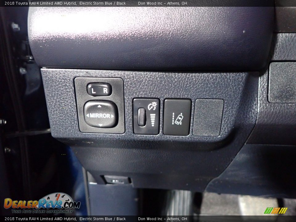2018 Toyota RAV4 Limited AWD Hybrid Electric Storm Blue / Black Photo #32