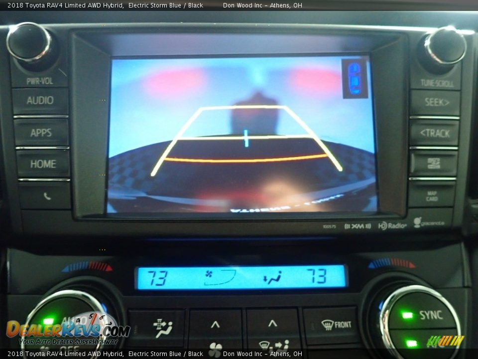 2018 Toyota RAV4 Limited AWD Hybrid Electric Storm Blue / Black Photo #36