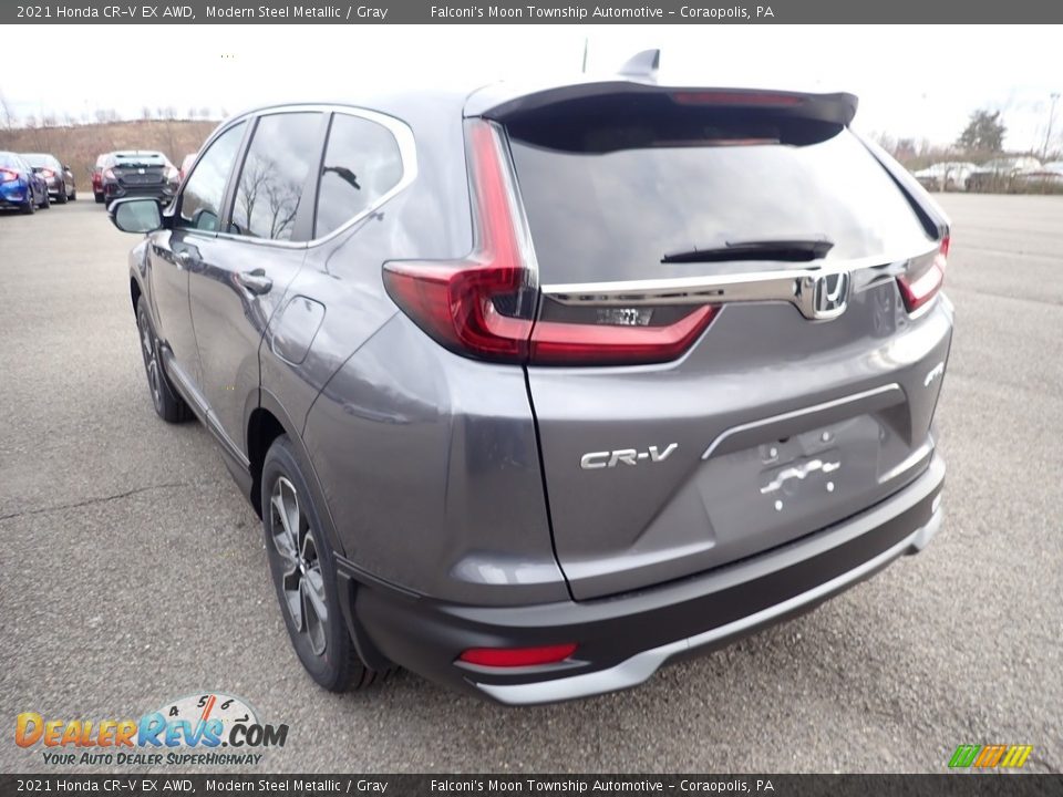 2021 Honda CR-V EX AWD Modern Steel Metallic / Gray Photo #3