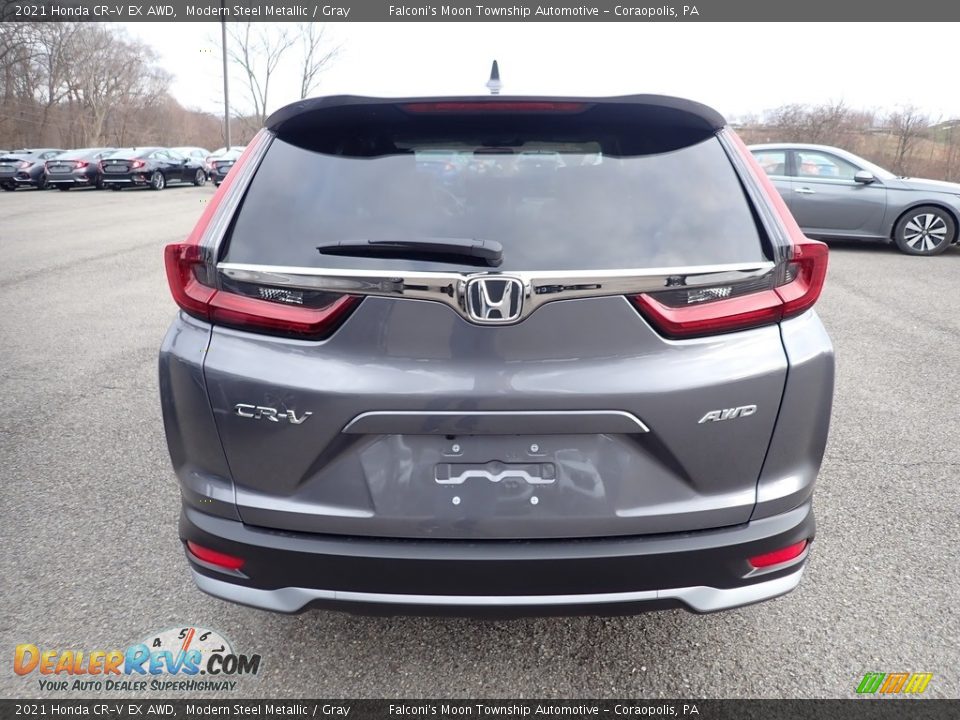 2021 Honda CR-V EX AWD Modern Steel Metallic / Gray Photo #4