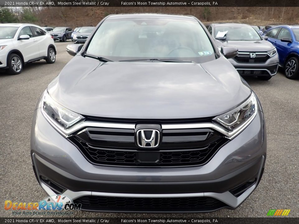 2021 Honda CR-V EX AWD Modern Steel Metallic / Gray Photo #7