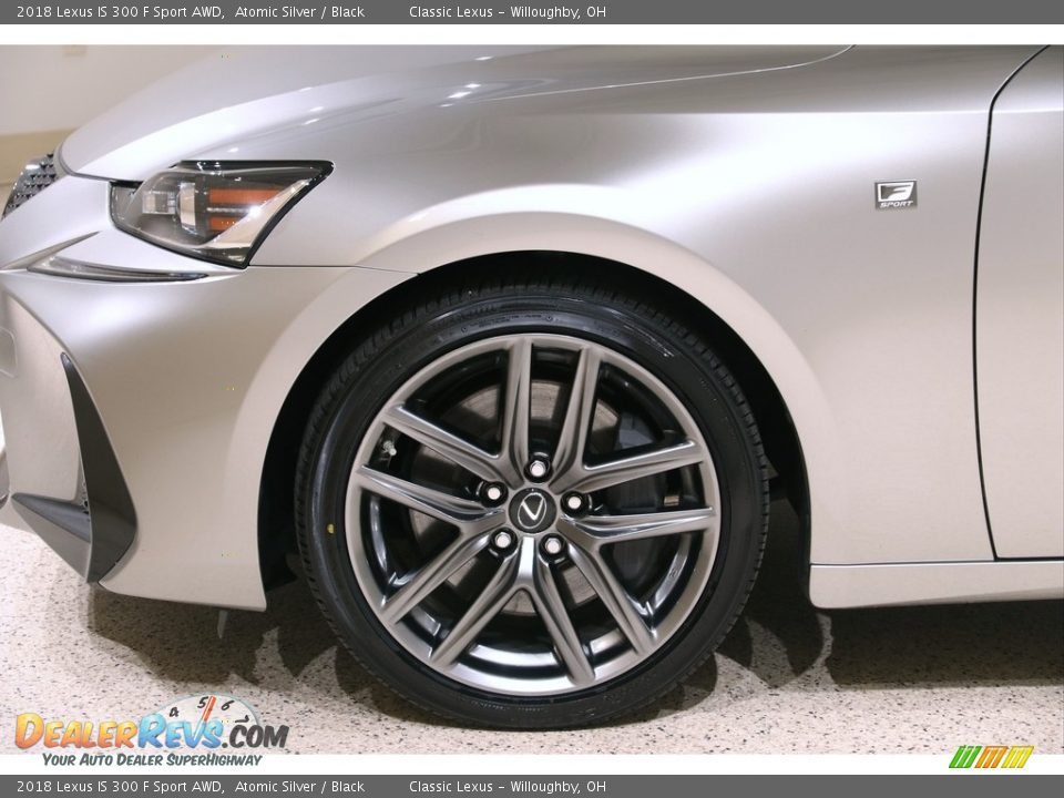 2018 Lexus IS 300 F Sport AWD Atomic Silver / Black Photo #22