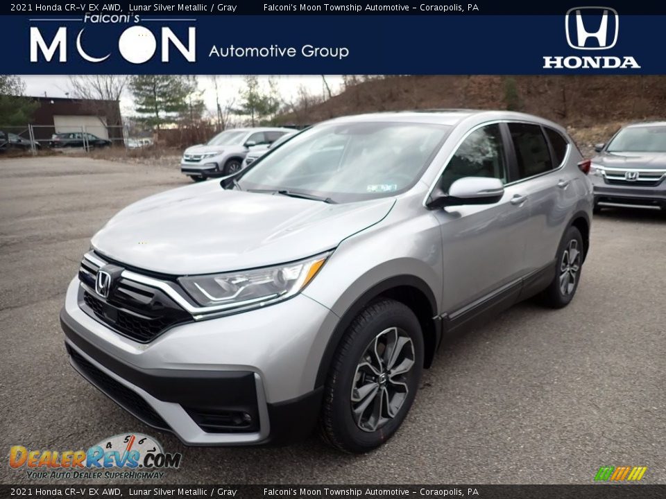 2021 Honda CR-V EX AWD Lunar Silver Metallic / Gray Photo #1