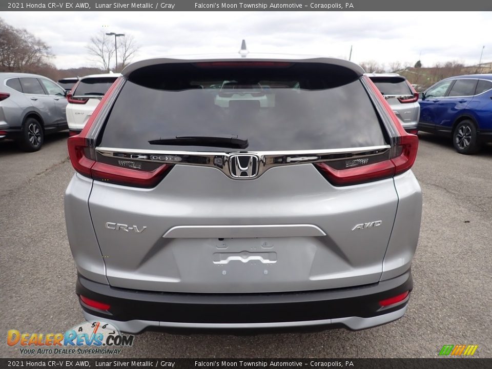 2021 Honda CR-V EX AWD Lunar Silver Metallic / Gray Photo #4