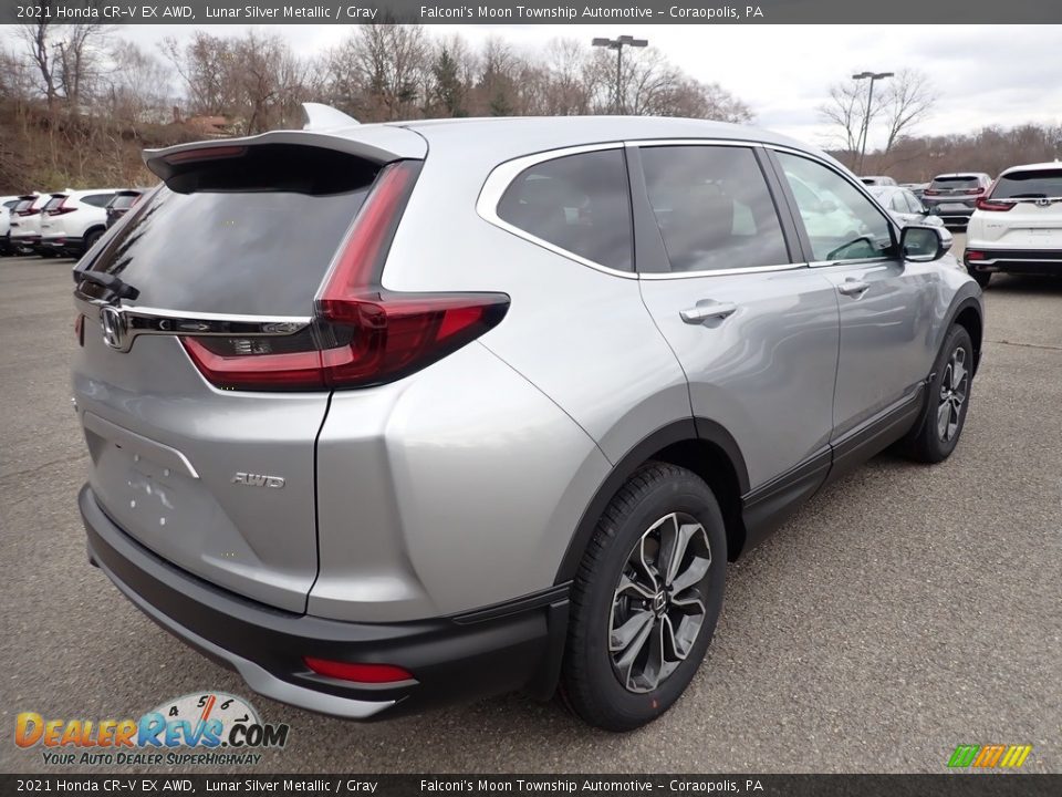 2021 Honda CR-V EX AWD Lunar Silver Metallic / Gray Photo #5