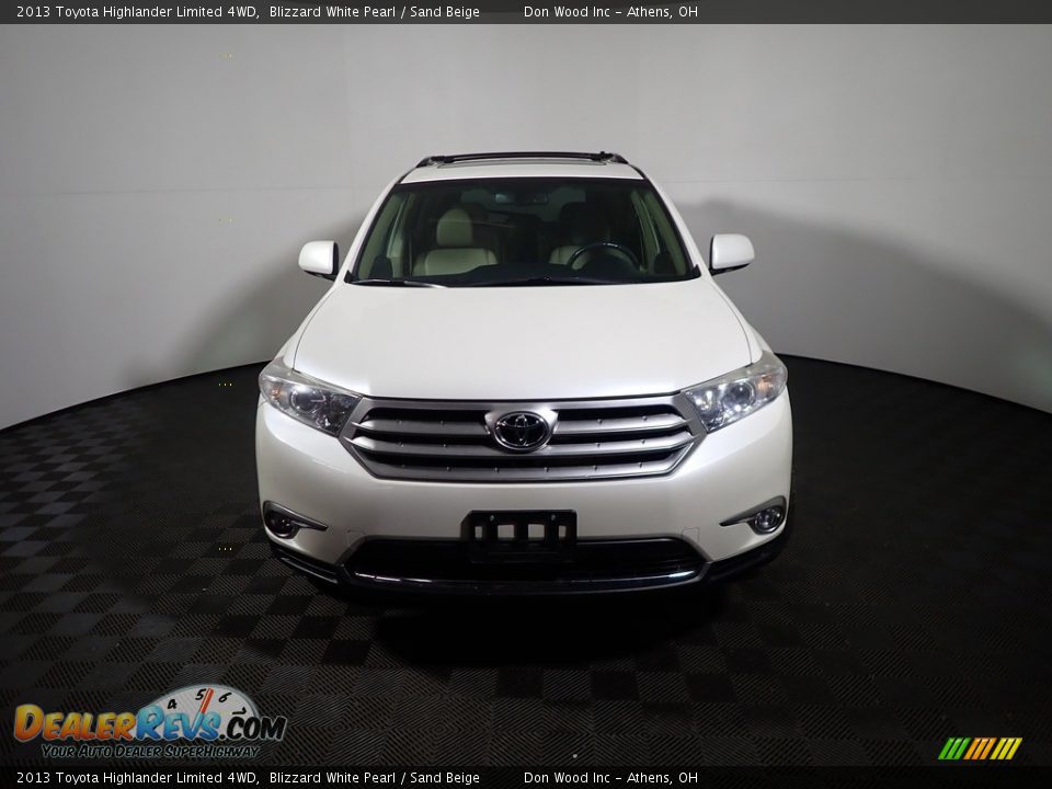 2013 Toyota Highlander Limited 4WD Blizzard White Pearl / Sand Beige Photo #4