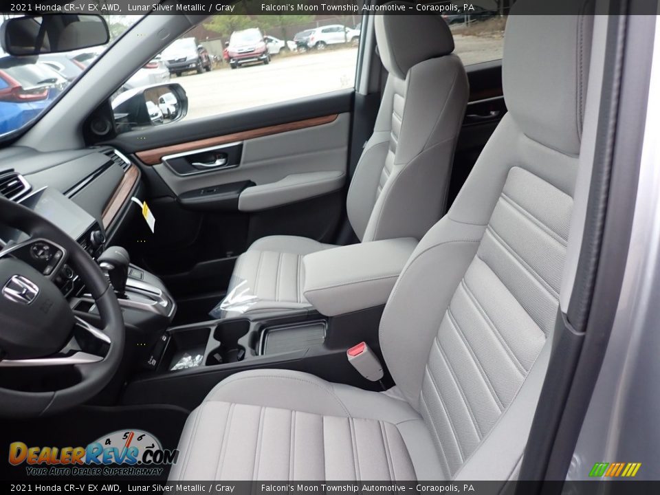 2021 Honda CR-V EX AWD Lunar Silver Metallic / Gray Photo #8