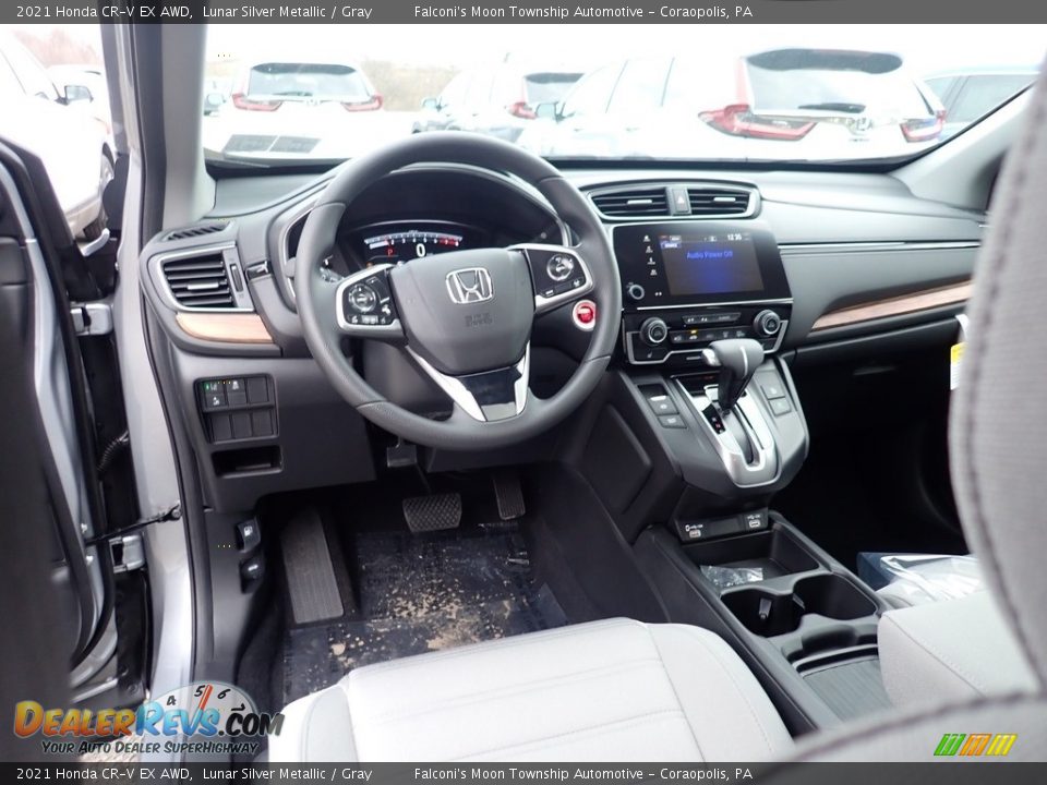 2021 Honda CR-V EX AWD Lunar Silver Metallic / Gray Photo #10