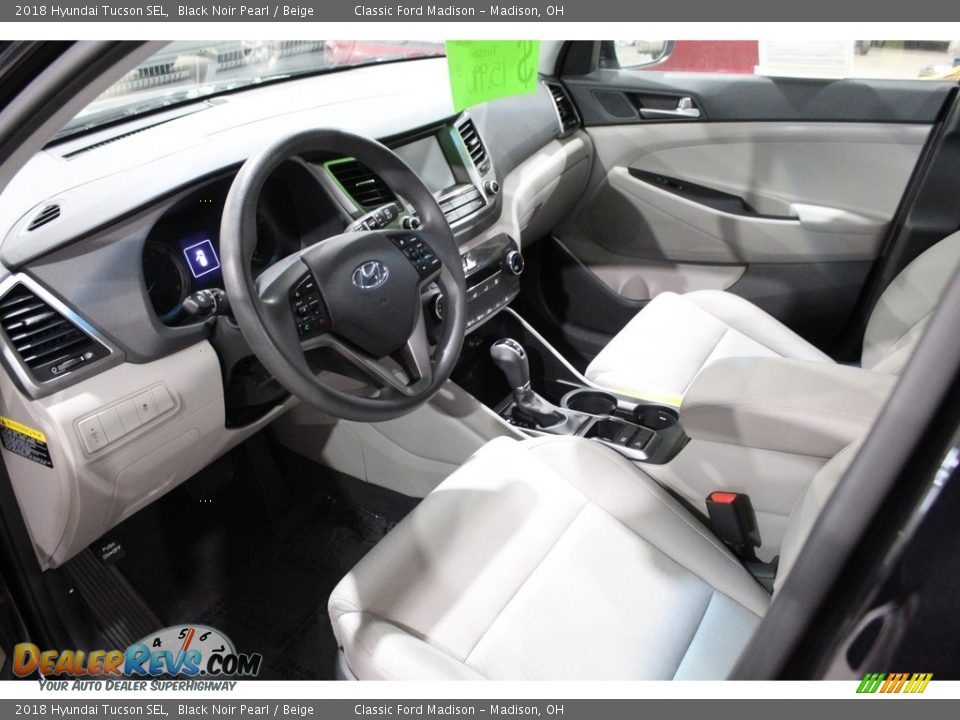 2018 Hyundai Tucson SEL Black Noir Pearl / Beige Photo #11